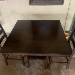 High Table With 4 Chairs