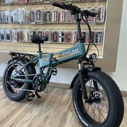 Movcan Folding Electric Bike 30MPH Speed Fat Tire! Finance It Today! $50 Down 