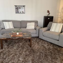 Sofa and Oversized Chair