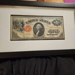 1917 One Dollar Large Bill