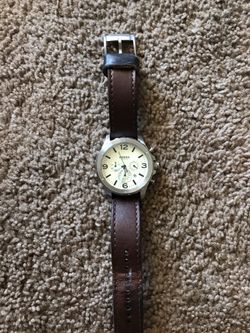 Brown Fossil watch