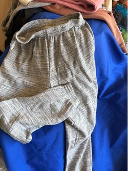 Pink gray sweatpants