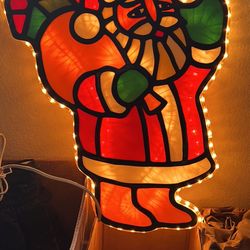 24” Rope Light Santa - Double Sides - Indoor/Outdoor