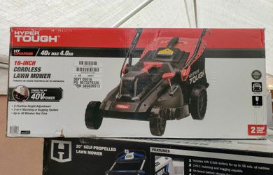 Hyper tough 16 2025 inch cordless lawn mower
