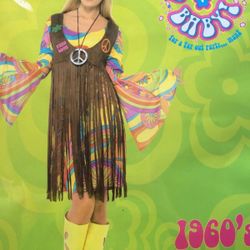 60's-70's Groovy Lady costume size medium 10-12