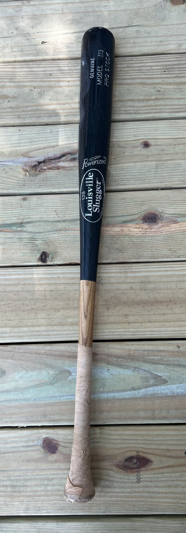 Baseball Bat 125 Louisville Slugger Genuine Model 113 Pro Stock Wooden 33"