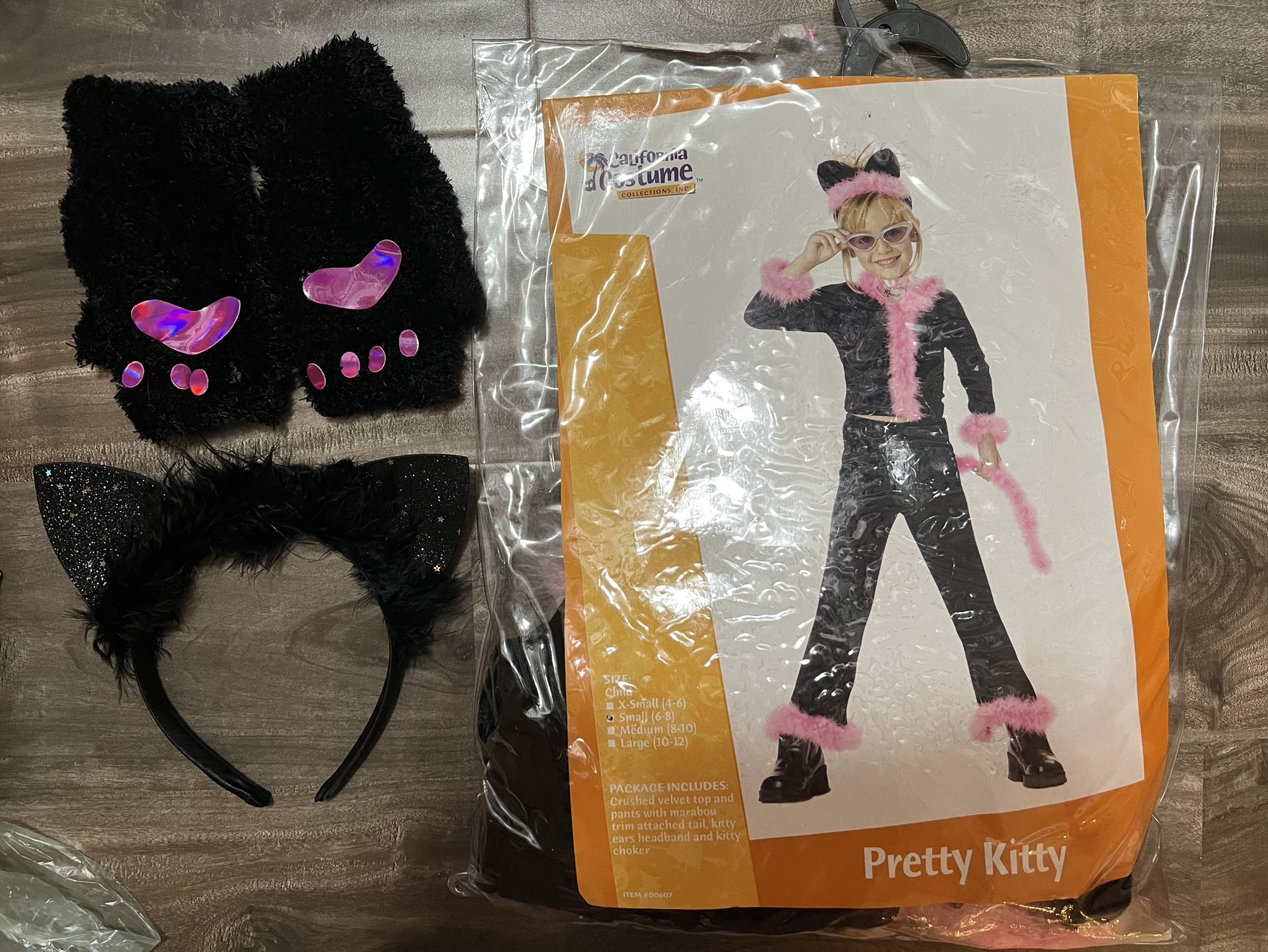 Girls Halloween Costume Cat Size 6-8