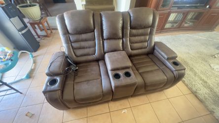 Leather Decking Couch