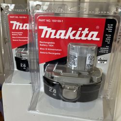 2 Makita Rechargeable Batteries 