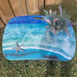 Resin Tv Tray Tables (2) 