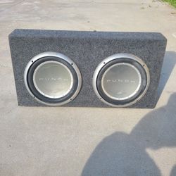 Rockford Fosgate Punch P2 12” Subwoofers (Pair) – 1 Needs Repair