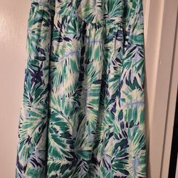 Tropical Print Skirt