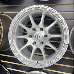 TIS Off-Road 17" Brushed Silver Wheels 6x135 33" RT Tires Package Deal In Stock For Sale, WE FINANCE