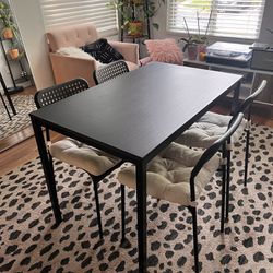 Dining Table Set With 4 Chairs