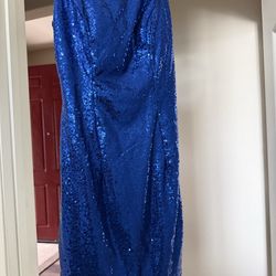 Blue sequence dress size 4