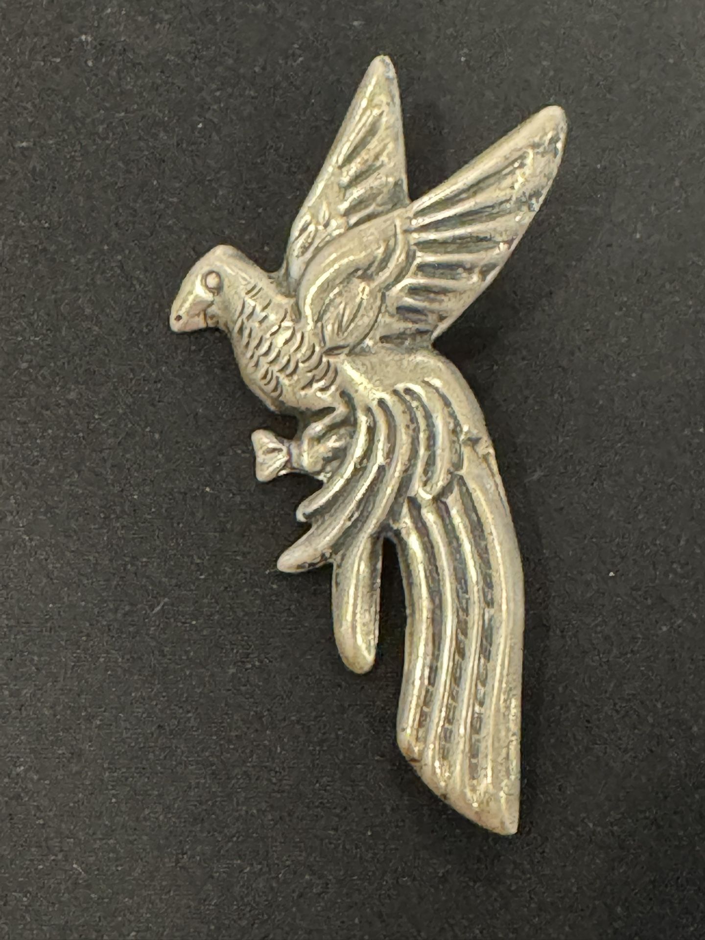 Large Vintage Bird Silver Brooch.Please read description.
