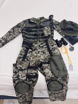 Kids Military Soldier Halloween Costume Set