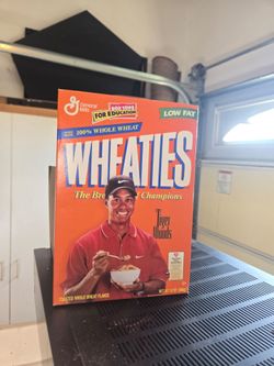 Tiger Woods Collectible Wheaties Cereal Box