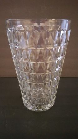 E.O. Brody Large Clear Glass Vase