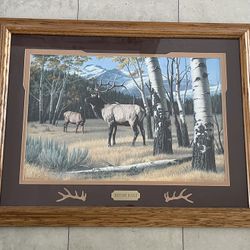 Paul Krapf 1988 Distant Bugle Framed Art