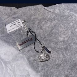 Sterling Silver Hershey Kiss Necklace