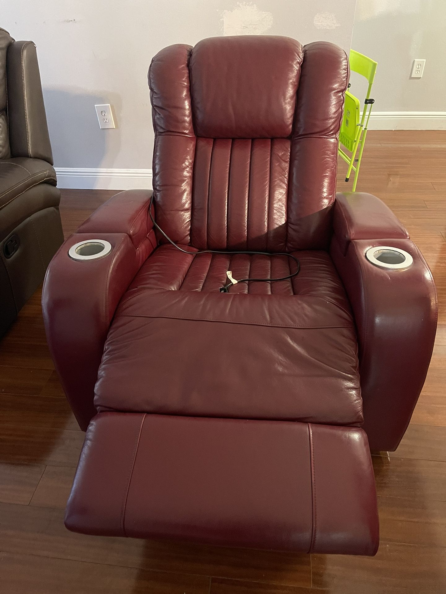 Red Burgundy Recliner