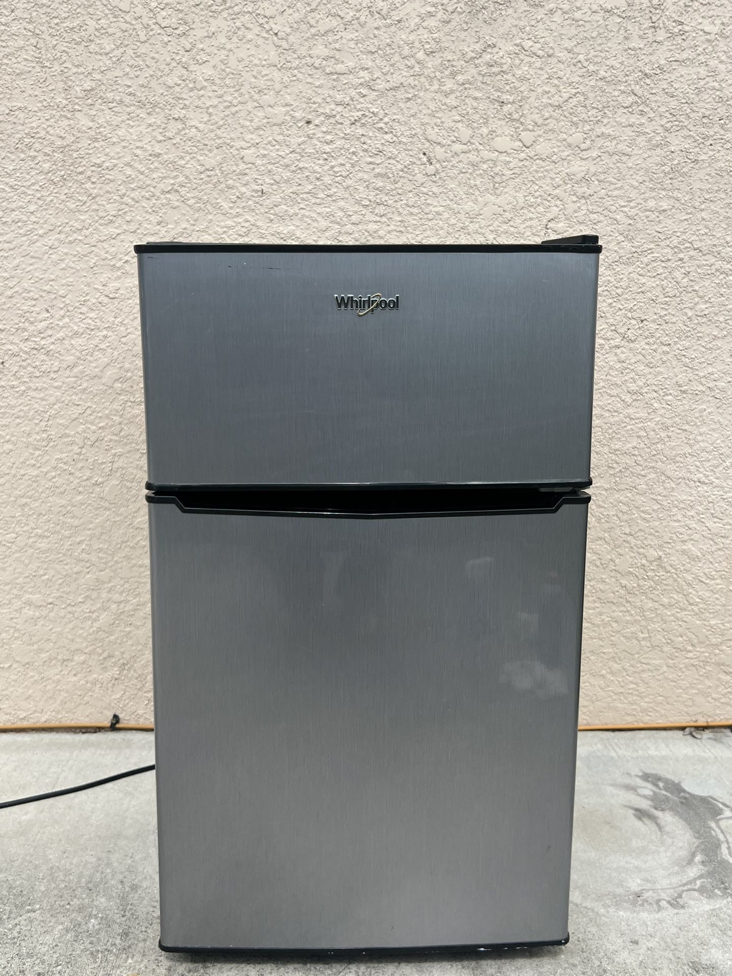 Whirlpool Stainless Steel Mini Fridge w/ Freezer - Clean & Cold