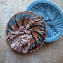 Mother Mary Silicone Mold For Wax, Chocolate, Fondant, Resin