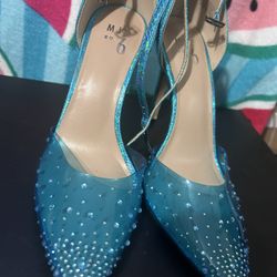 Mix No. 6 Turquoise Swarovski Crystal Embellished So 9 Heels