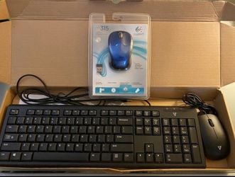 Wired Keyboard and mouse + Wireless Mouse