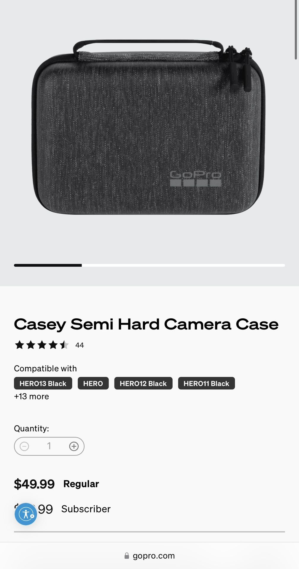 GoPro Casey Semi Hard Camera Case