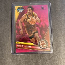 Bronny James Rookie Pink Bowman Chrome University  #95