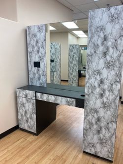 Dual sided salon stations