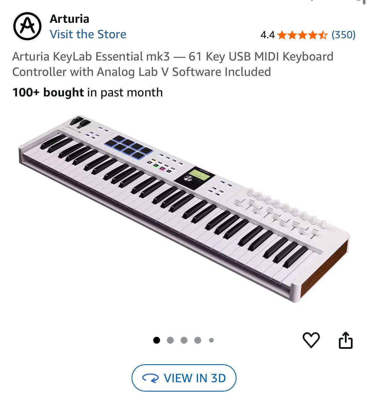 Arturia Keylab essential 61 key - New in Box - Unopened- 