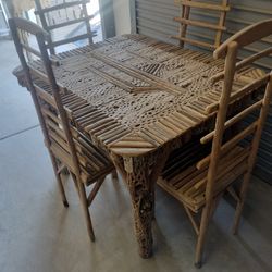 Sahuaro Wood Table/Chairs