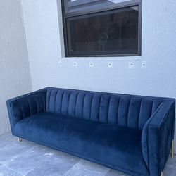 FREE DELIVERY-Navy Sofa Couch 