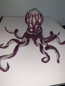 Purple beaded octopus