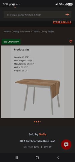 Bamboo kitchen table