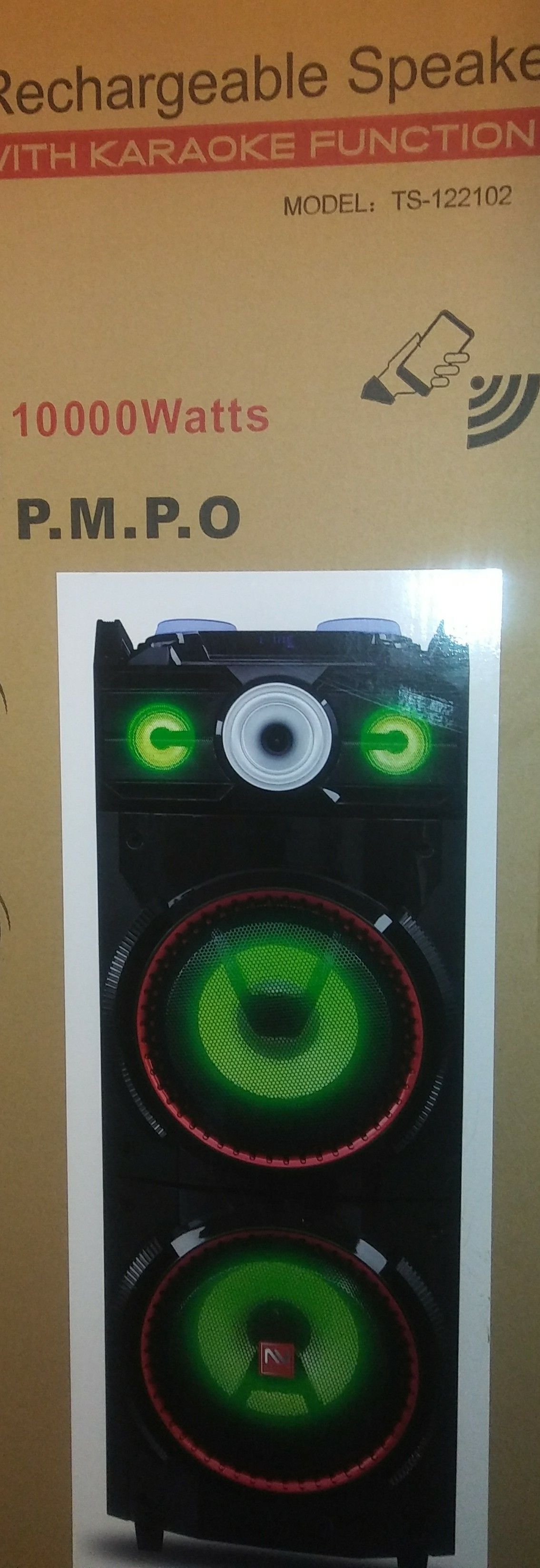 Bluetooth speaker SD card,slot USB port,FM radio,microphone included for karaoke(bosina)