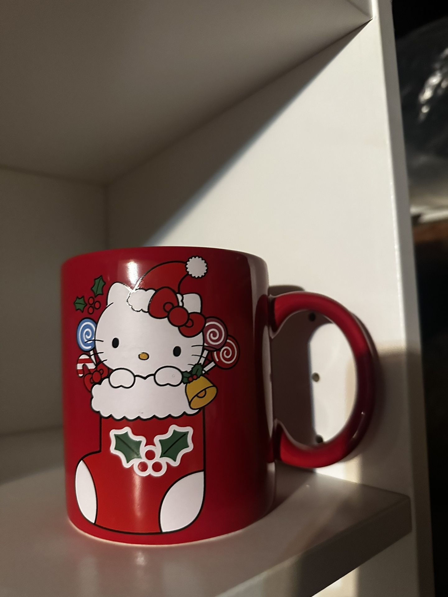 Hello Kitty red christmas mug