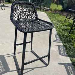 Black bar chairs