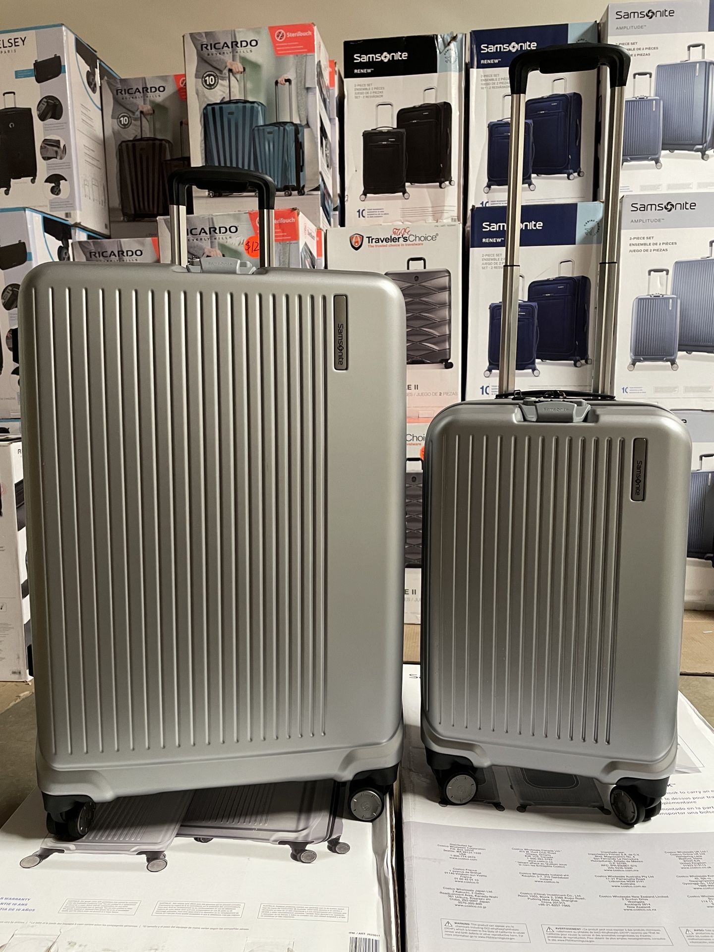 Samsonite Amplitude 2-Pieces Hardside Set Luggage , Silver