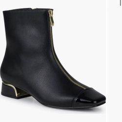 Elite Zip Block Heel Bootie Size 12