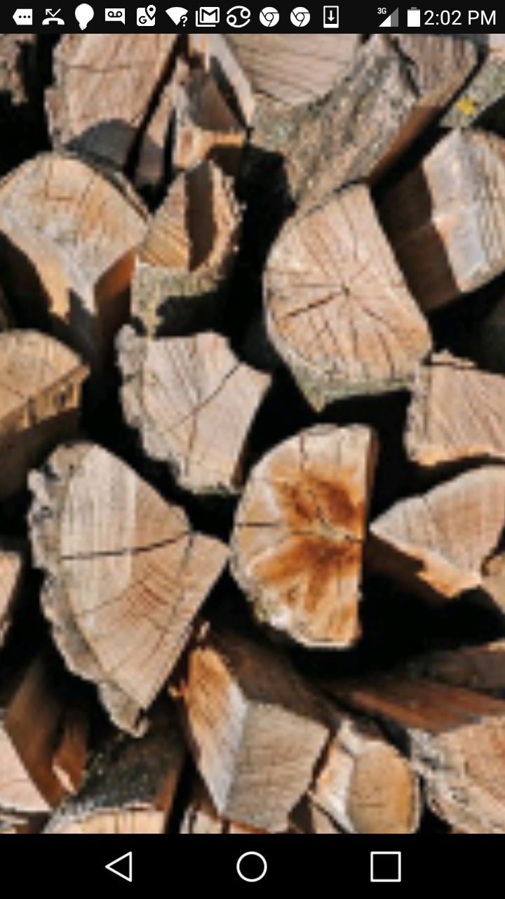 Seasoned firewood
