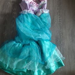 Disney Mermaid Dress And Sandals 