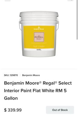 Benjamin Moore Regal Select Flat Interior Paint