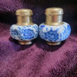 Vintage Antique Salt And Pepper Shakers