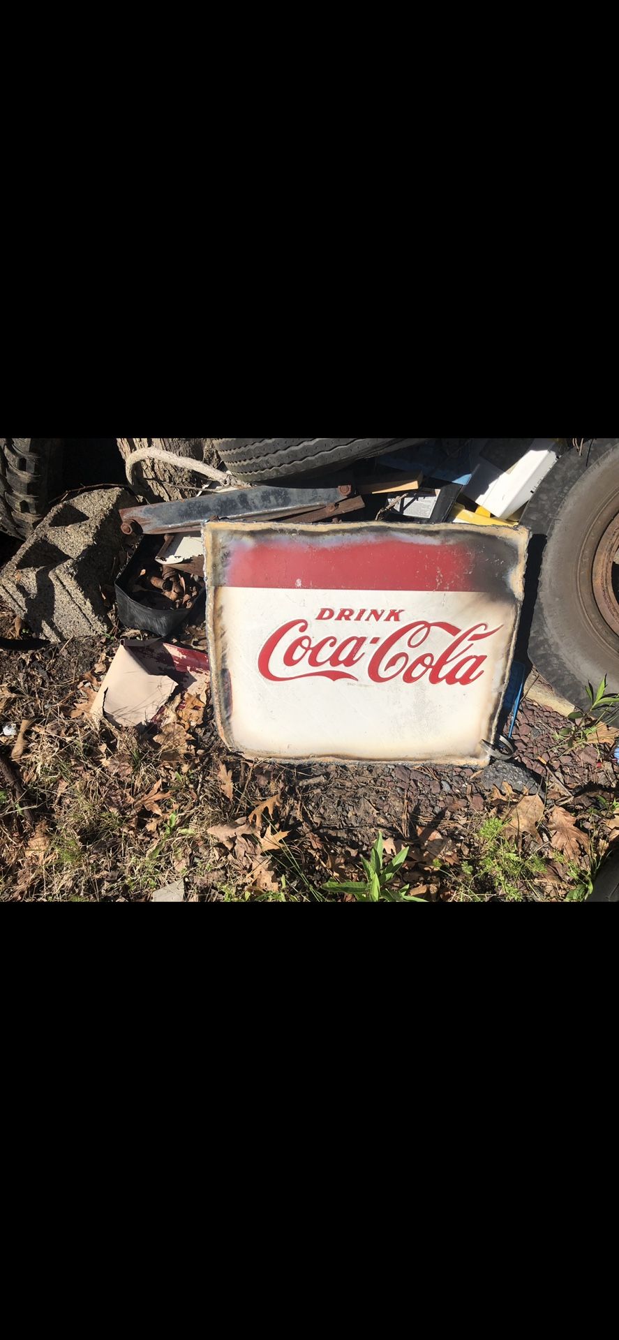 Coca Cola Cooler Sign