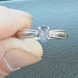 Tanzanite And Platinum Ring Size 8