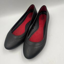Crocs Black Lina Ballet Flats Women’s  Sz 8 Shoes